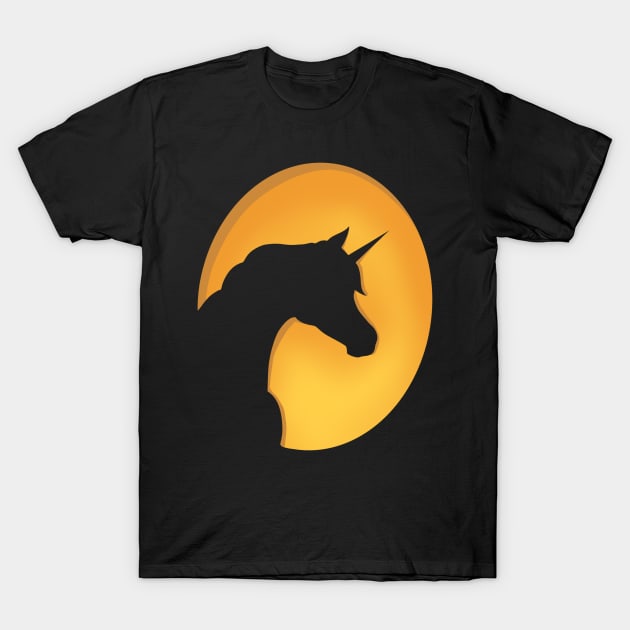 Delicate Unicorn Silhouette T-Shirt by Lady Lilac